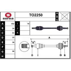 SNRA Aandrijfas 3660089124010 on Productcaster.