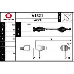 SNRA Aandrijfass 3660089127721 on Productcaster.