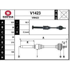 SNRA Aandrijfas 3660089128742 on Productcaster.