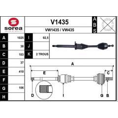 SNRA Aandrijfas 3660089128865 on Productcaster.