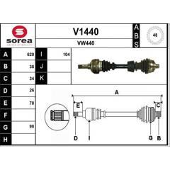 SNRA Aandrijfas 3660089128919 on Productcaster.