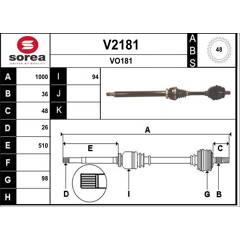 SNRA Aandrijfas 3660089131827 on Productcaster.