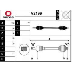 SNRA Aandrijfass 3660089132008 on Productcaster.