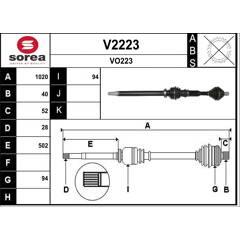 SNRA Aandrijfass 3660089132244 on Productcaster.