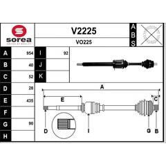 SNRA Aandrijfass 3660089132268 on Productcaster.