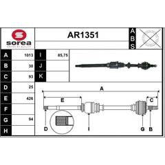 SNRA Antriebswelle 3660089031912 on Productcaster.