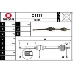 SNRA Antriebswelle 3660089000123 on Productcaster.