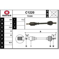 SNRA Antriebswelle 3660089001212 on Productcaster.