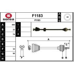 SNRA Antriebswelle 3660089055840 on Productcaster.