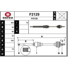 SNRA Antriebswelle 3660089065306 on Productcaster.