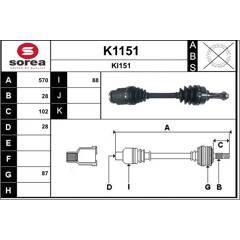 SNRA Antriebswelle 3660089085786 on Productcaster.