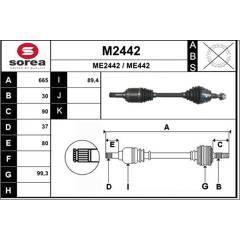 SNRA Antriebswelle 3660089098434 on Productcaster.