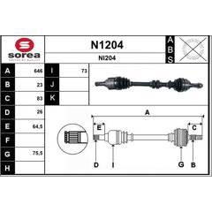 SNRA Antriebswelle 3660089051057 on Productcaster.