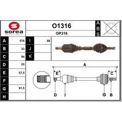 SNRA Antriebswelle 3660089109178 on Productcaster.