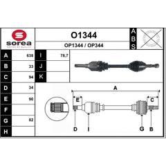 SNRA Antriebswelle 3660089109451 on Productcaster.