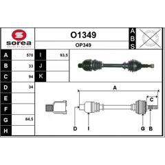 SNRA Antriebswelle 3660089109505 on Productcaster.