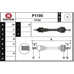 SNRA Antriebswelle 3660089010917 on Productcaster.