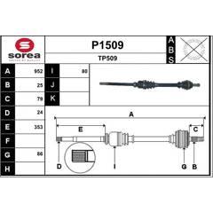 SNRA Antriebswelle 3660089014106 on Productcaster.