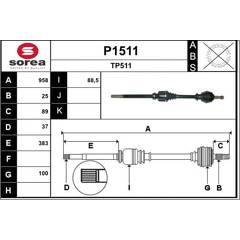 SNRA Antriebswelle 3660089014120 on Productcaster.