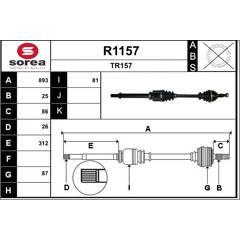 SNRA Antriebswelle 3660089020558 on Productcaster.