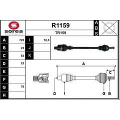 SNRA Antriebswelle 3660089020572 on Productcaster.