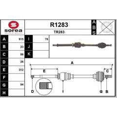 SNRA Antriebswelle 3660089021814 on Productcaster.