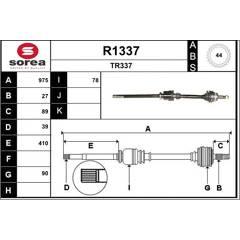 SNRA Antriebswelle 3660089022354 on Productcaster.