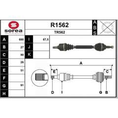 SNRA Antriebswelle 3660089024600 on Productcaster.