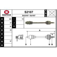 SNRA Antriebswelle 3660089122580 on Productcaster.