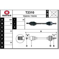 SNRA Antriebswelle 3660089124614 on Productcaster.