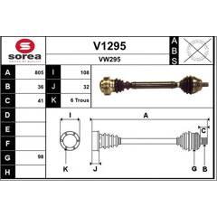 SNRA Antriebswelle 3660089127462 on Productcaster.