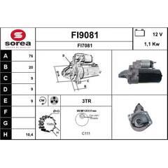 SNRA Startmotor 3660089317184 on Productcaster.