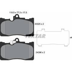 TEXTAR Bremsbeläge vorne 4019722278693 on Productcaster.