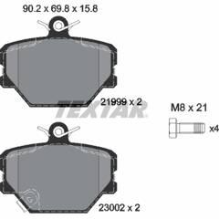 TEXTAR Bremsbeläge vorne 4019722209055 on Productcaster.