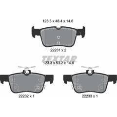 TEXTAR Bremsbelagsatz hinten 4019722532078 on Productcaster.