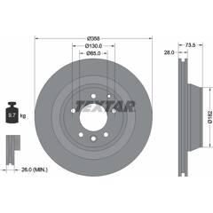 TEXTAR Bremsscheibe (pro Einheit) 4019722450167 on Productcaster.