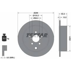 TEXTAR Bremssatz (2 Bremsscheiben) 4019722414411 on Productcaster.