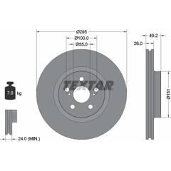 TEXTAR Bremssatz (2 Bremsscheiben) 4019722302473 on Productcaster.