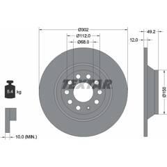 TEXTAR Set van 2 remschijven 4019722302152 on Productcaster.