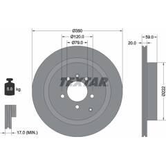 TEXTAR Set van 2 remschijven 4019722436505 on Productcaster.