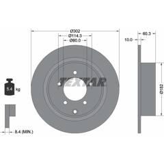 TEXTAR Set van 2 remschijven 4019722312915 on Productcaster.