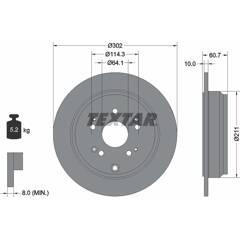 TEXTAR Set van 2 remschijven 4019722454134 on Productcaster.