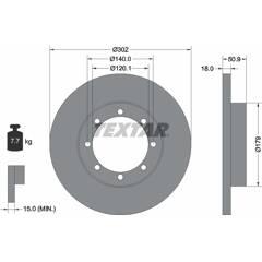 TEXTAR Set van 2 remschijven 4019722543654 on Productcaster.