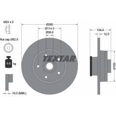 TEXTAR Remschijf (per stuk) 4019722487934 on Productcaster.