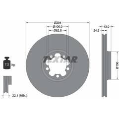 TEXTAR Set van 2 remschijven 4019722309427 on Productcaster.