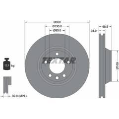 TEXTAR Remschijf (per stuk) 4019722287732 on Productcaster.