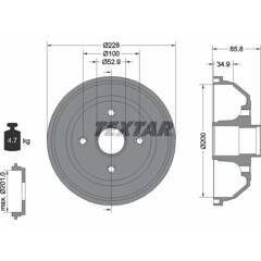 TEXTAR Remtrommel 4019722255199 on Productcaster.