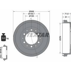 TEXTAR Remtrommel 4019722452741 on Productcaster.