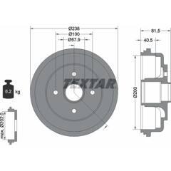 TEXTAR Remtrommel 4019722488139 on Productcaster.