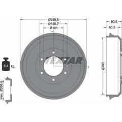 TEXTAR Remtrommel 4019722488153 on Productcaster.